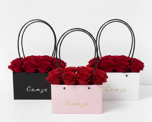 omerve™ Personalisierbare Rosenbox - Unvergessliche Geschenkbox mit langlebigen Rosen